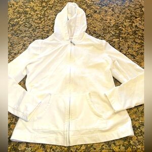 White Cotton Hoodie